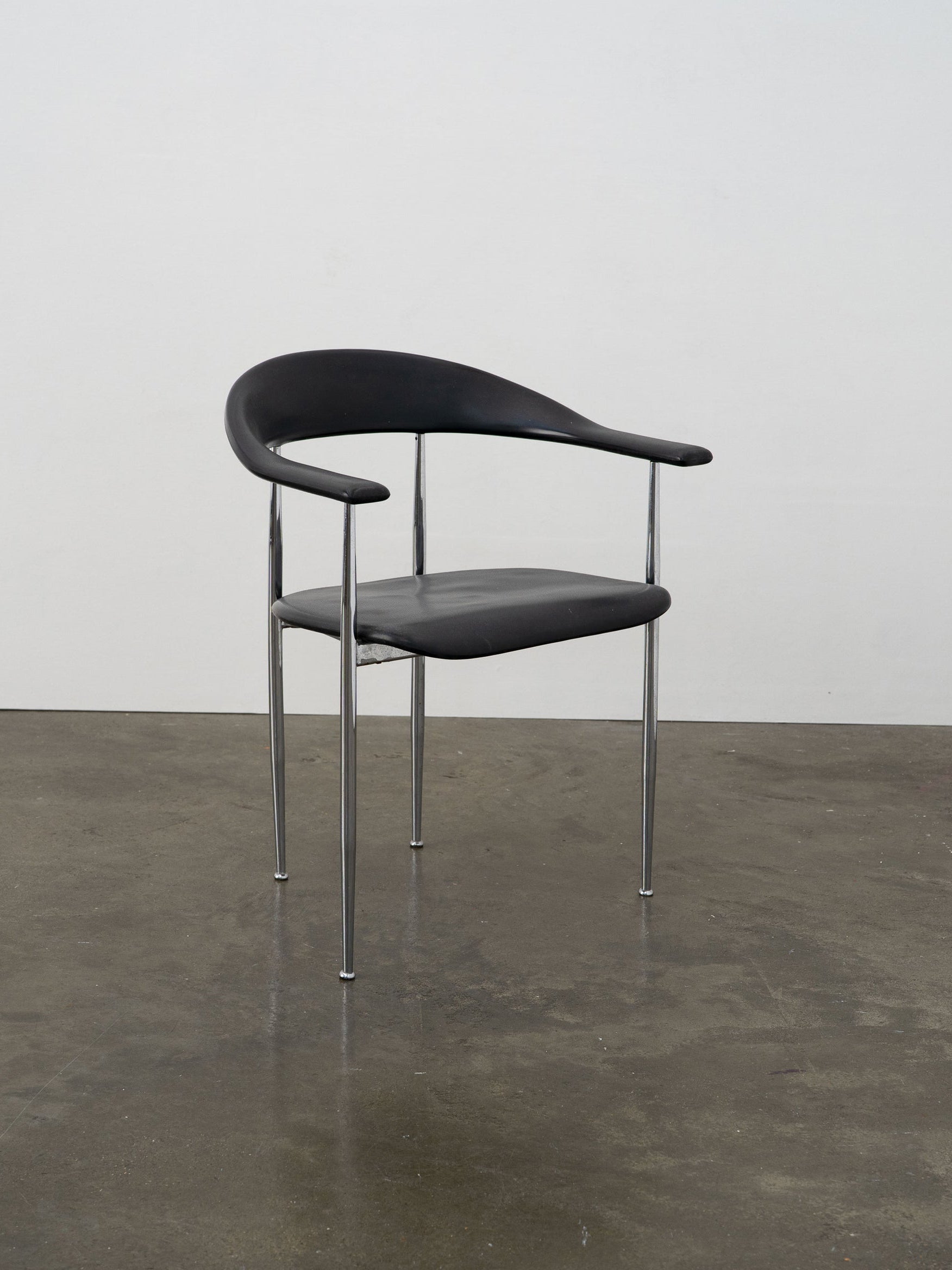 Chrome and Rubber 'P40' Dining Chair by Vegni and Gualtierotti for Fasem, ca. 1980 Dining Chairs