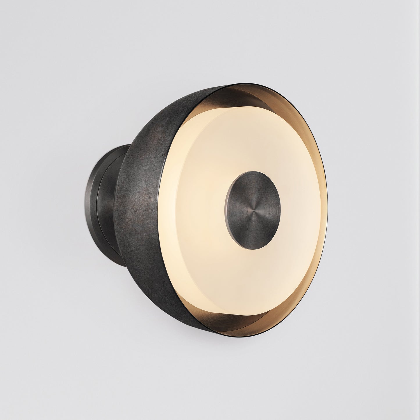 Circ 9 Wall Light in Aged Pewter Sconces