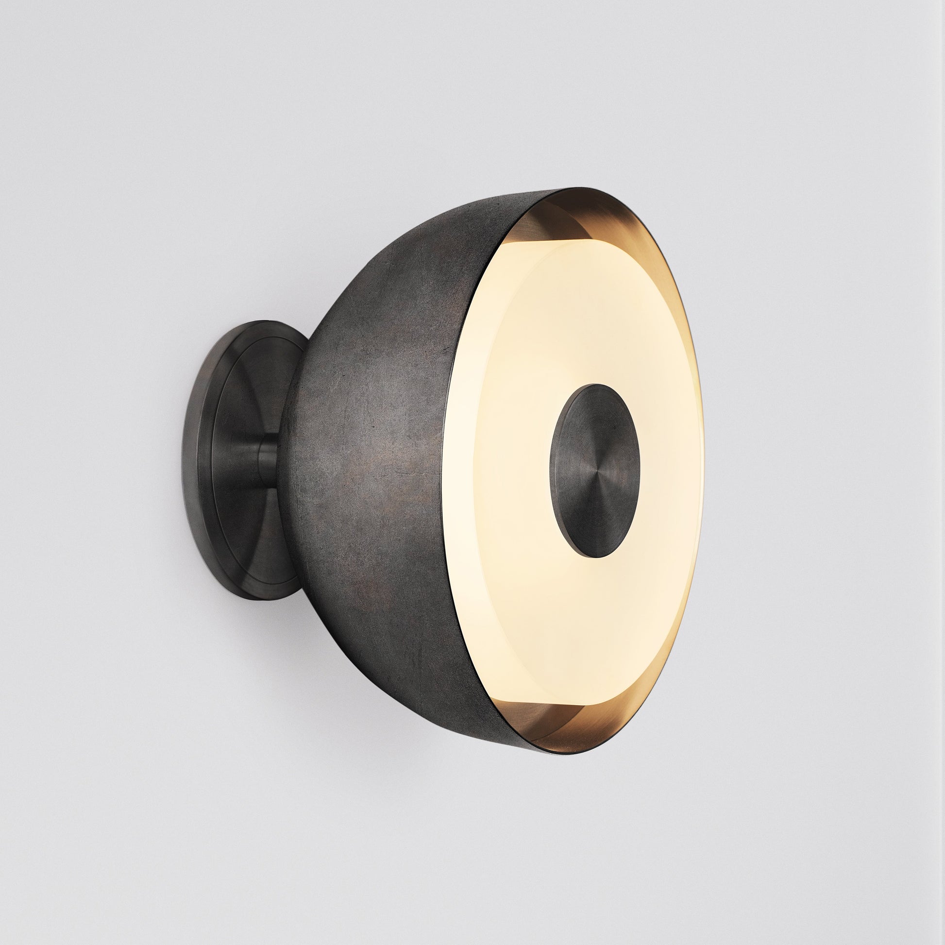 Circ 9 Wall Light in Aged Pewter Sconces