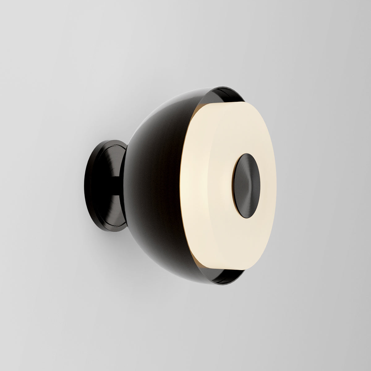 Circ 9 Wall Light in Black Brass Sconces