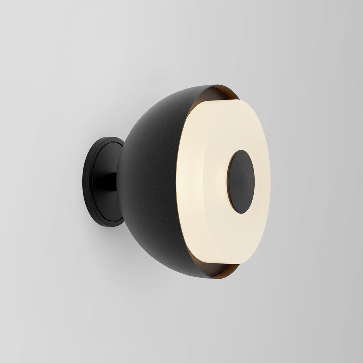 Circ 9 Wall Light in Matte Black Sconces