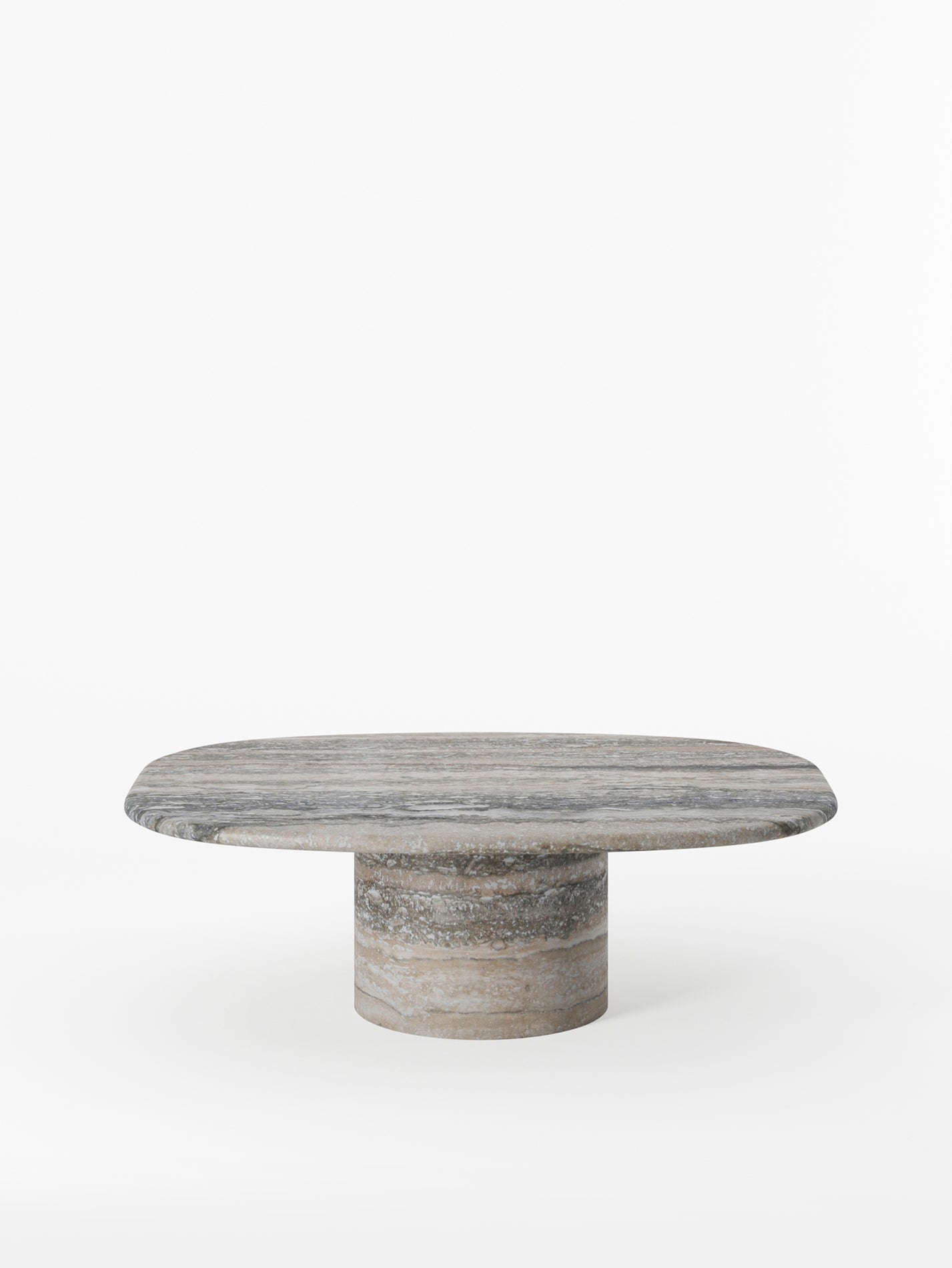 Circa Coffee Table in Silver Travertine by Lemon Furniture