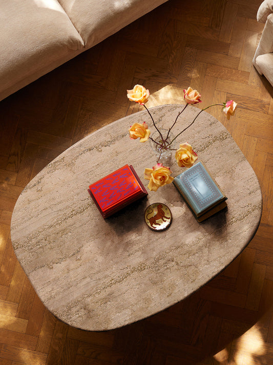 Circa Coffee Table in Travertine by Lemon Furniture