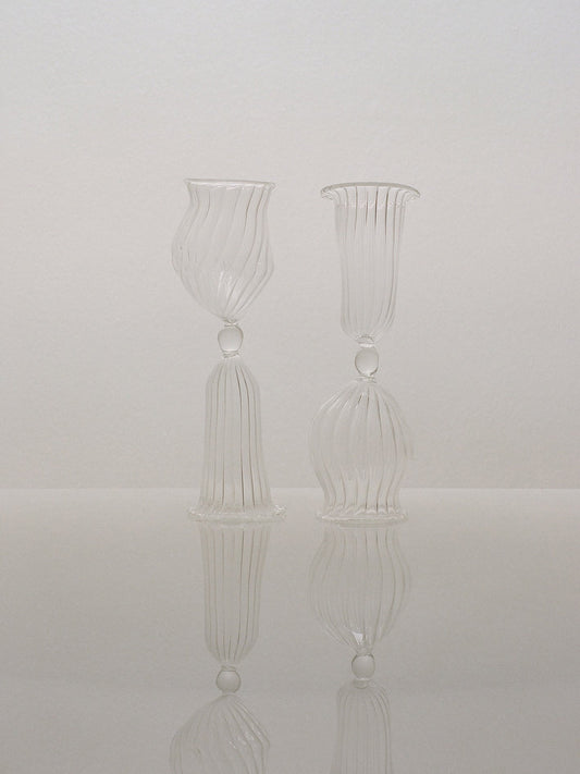 Cleodore Glass (Set of 2) by Justine Menard Serveware