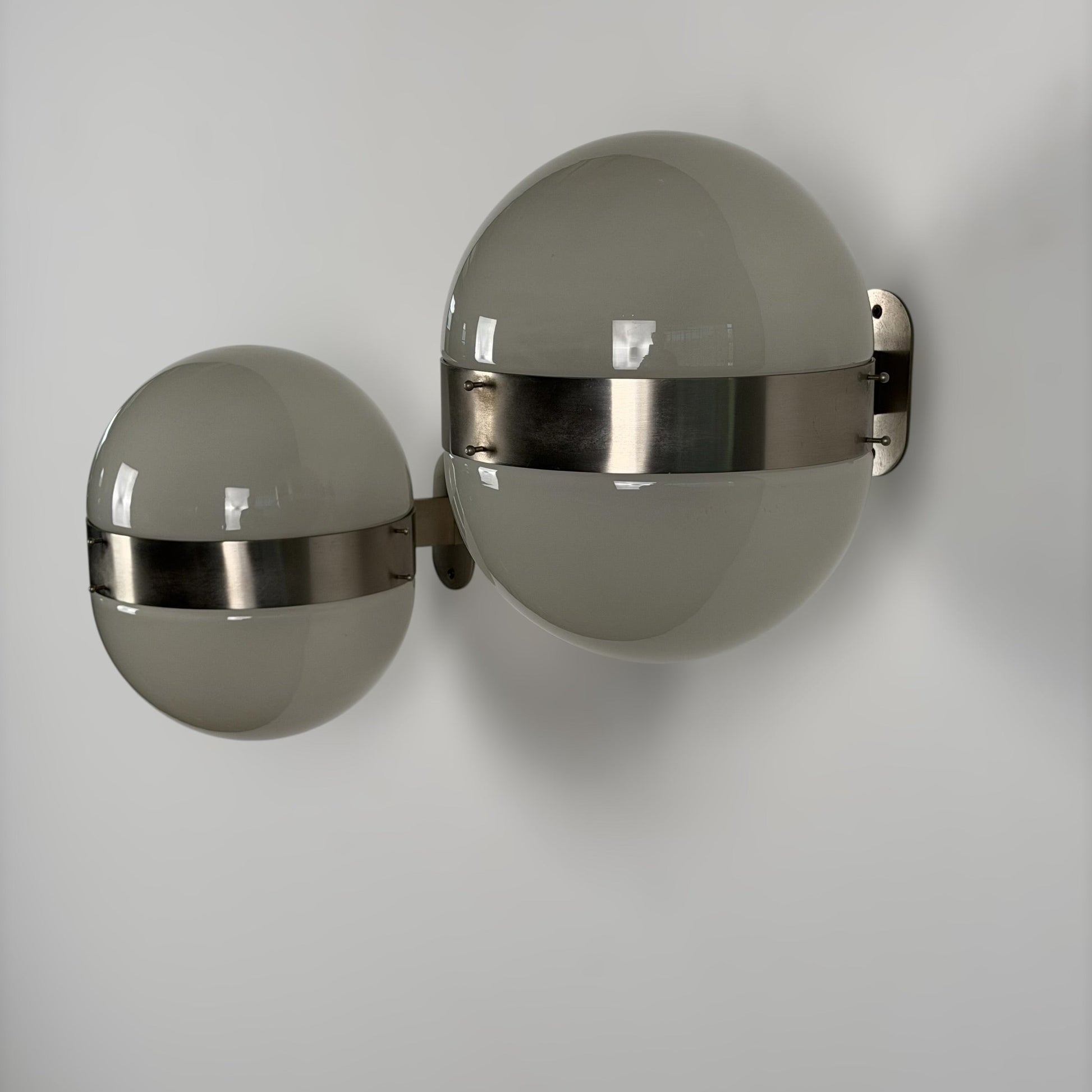 Pair of "Clio" Large Wall Lights by Sergio Mazza for Artemide, 1960s Sconces