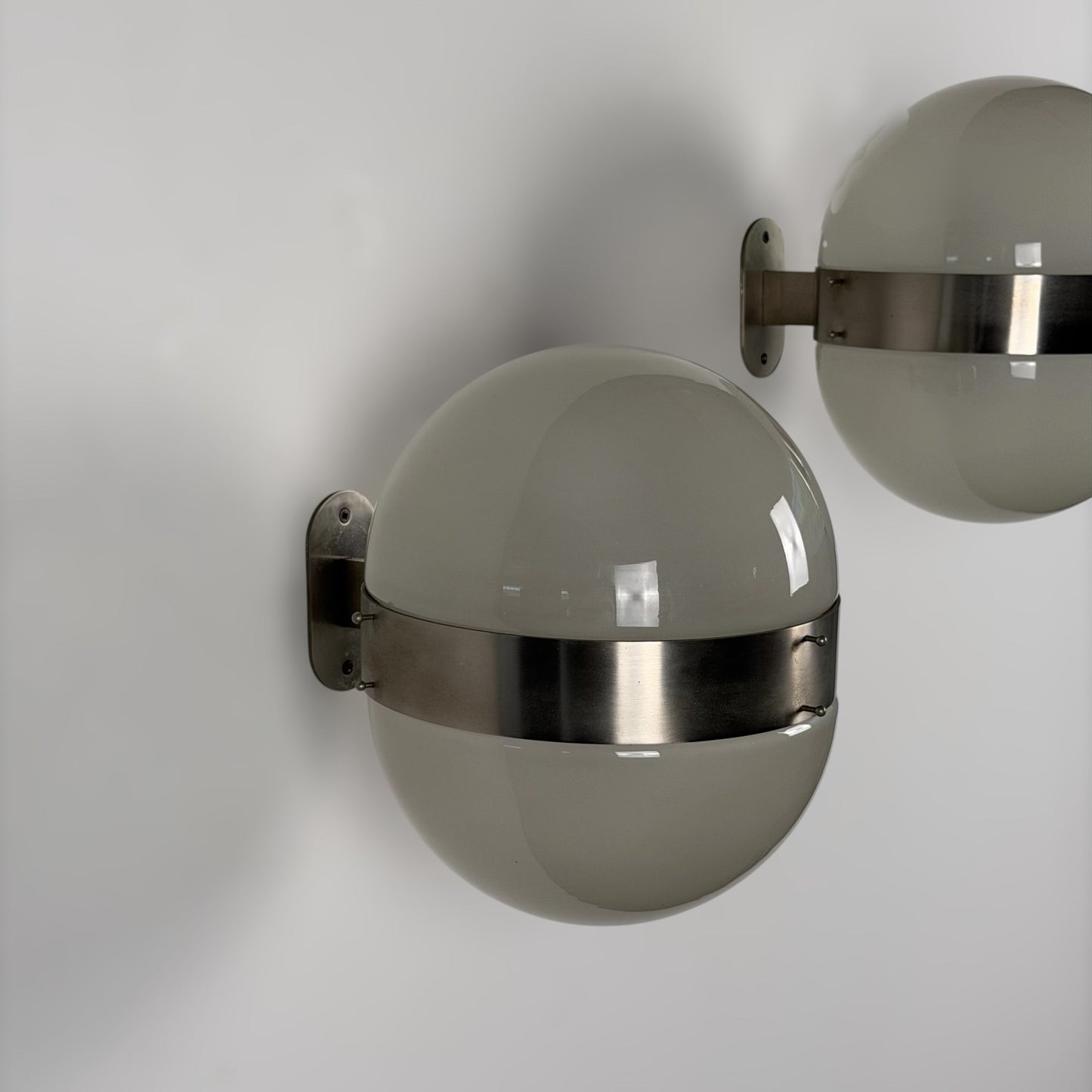 Pair of "Clio" Large Wall Lights by Sergio Mazza for Artemide, 1960s Sconces