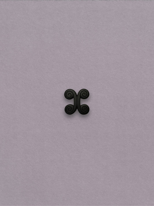 Coil Knob Hardware - Satin Black