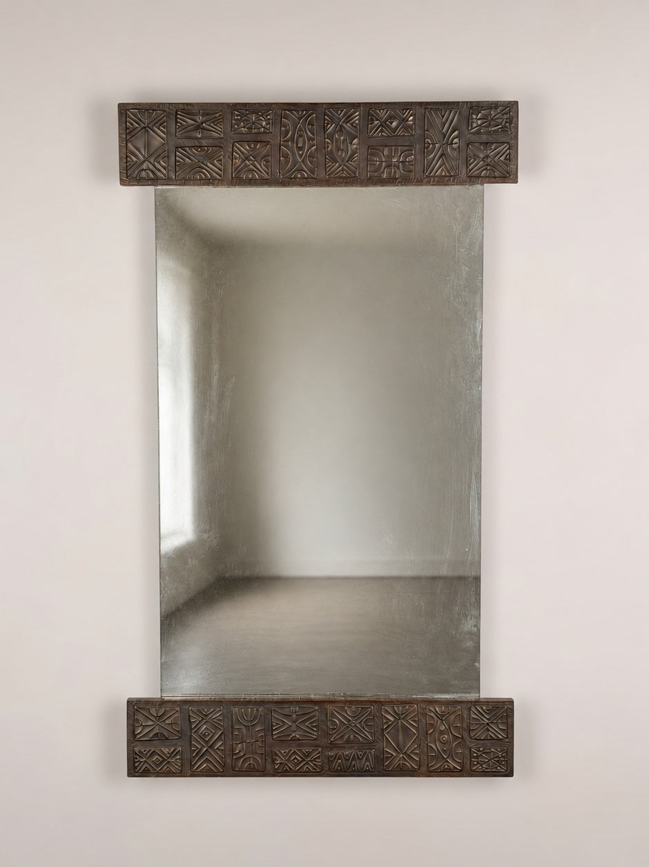 Large Copper Wall Mirror by Santambrogio & De Berti, Italy, 1965 Mirrors