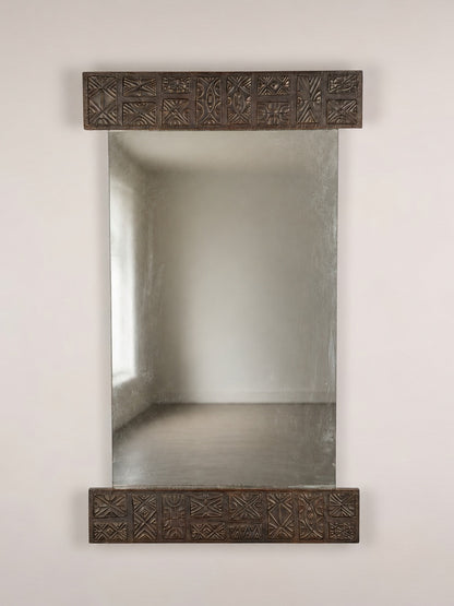 Large Copper Wall Mirror by Santambrogio & De Berti, Italy, 1965 Mirrors