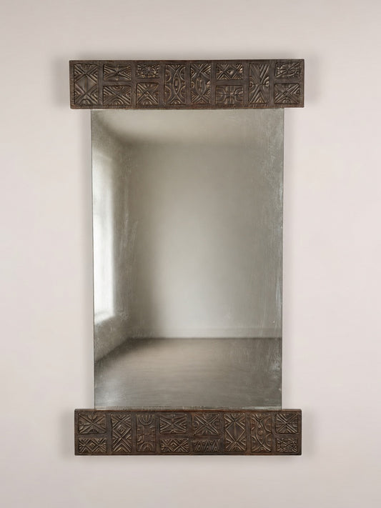 Large Copper Wall Mirror by Santambrogio & De Berti, Italy, 1965 Mirrors