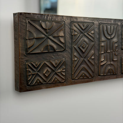 Large Copper Wall Mirror by Santambrogio & De Berti, Italy, 1965 Mirrors