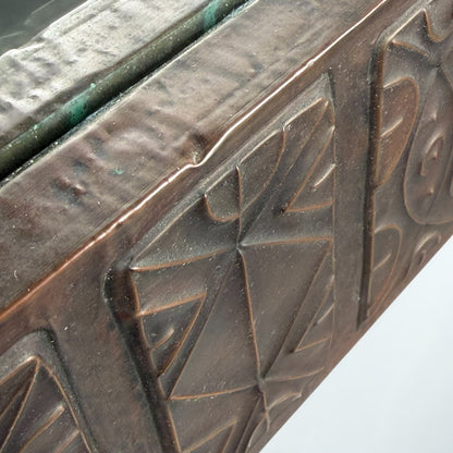 Large Copper Wall Mirror by Santambrogio & De Berti, Italy, 1965 Mirrors