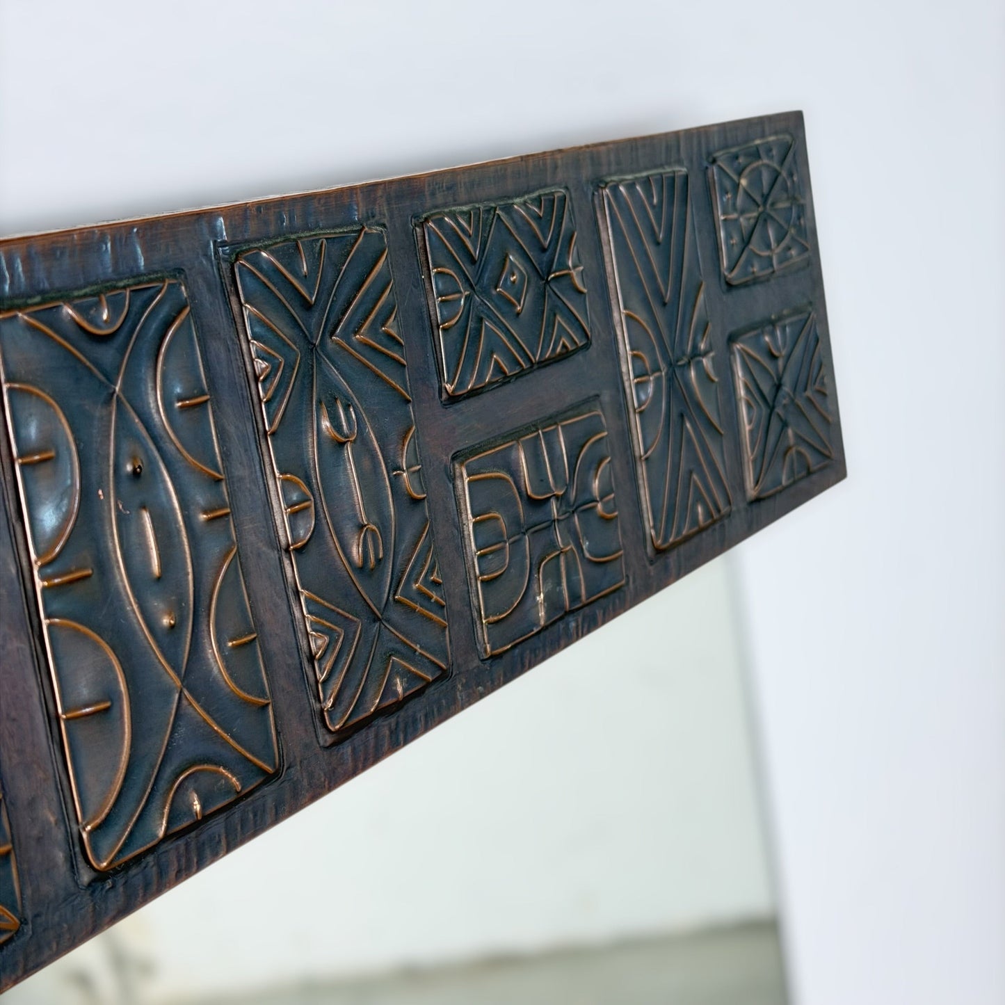 Large Copper Wall Mirror by Santambrogio & De Berti, Italy, 1965 Mirrors