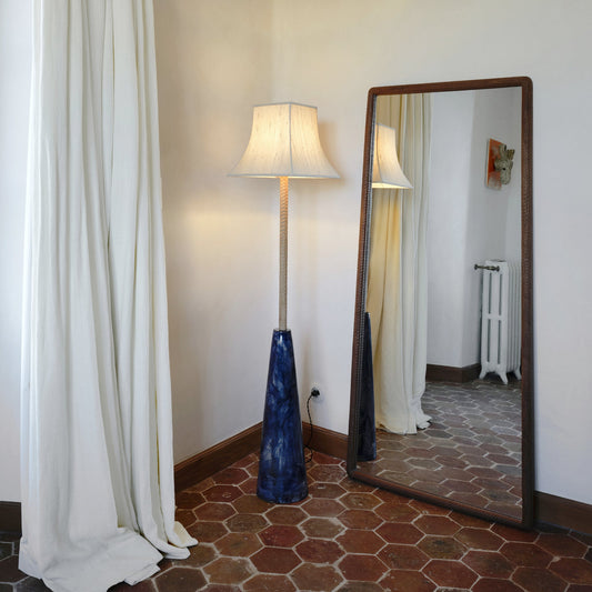 Coquete Floor Light in Brushed Blue Floor Lamps