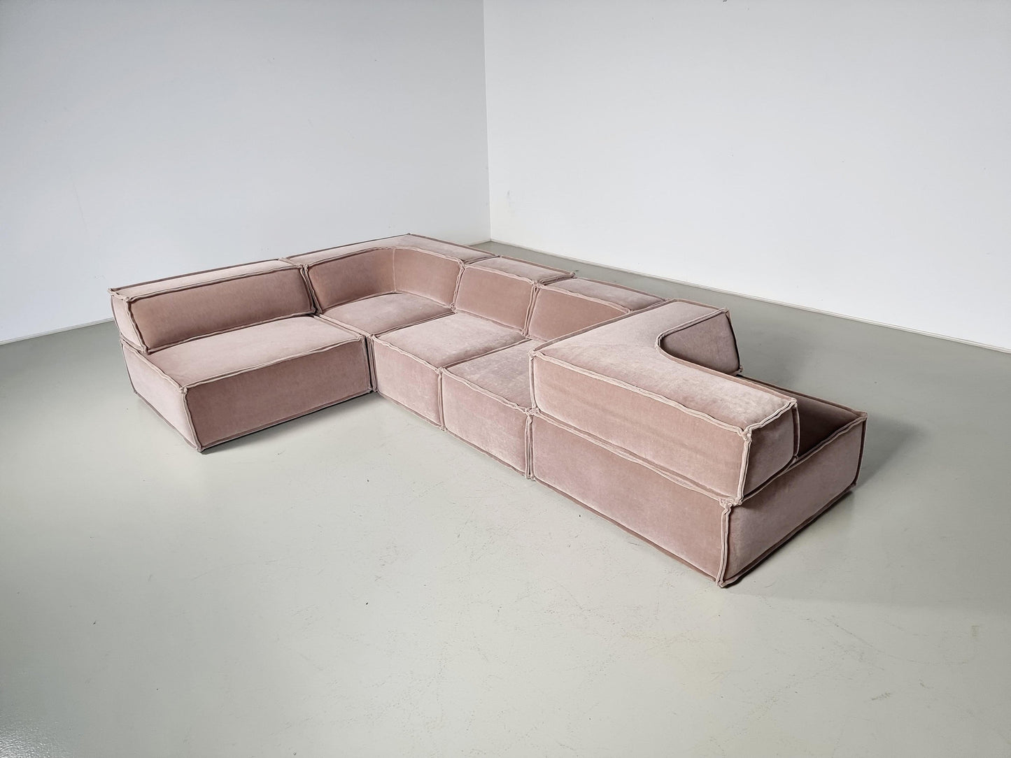 Cor Trio Sofa in Beige Mohair by Team Form Ag for Cor Furniture, 1970s Sofas