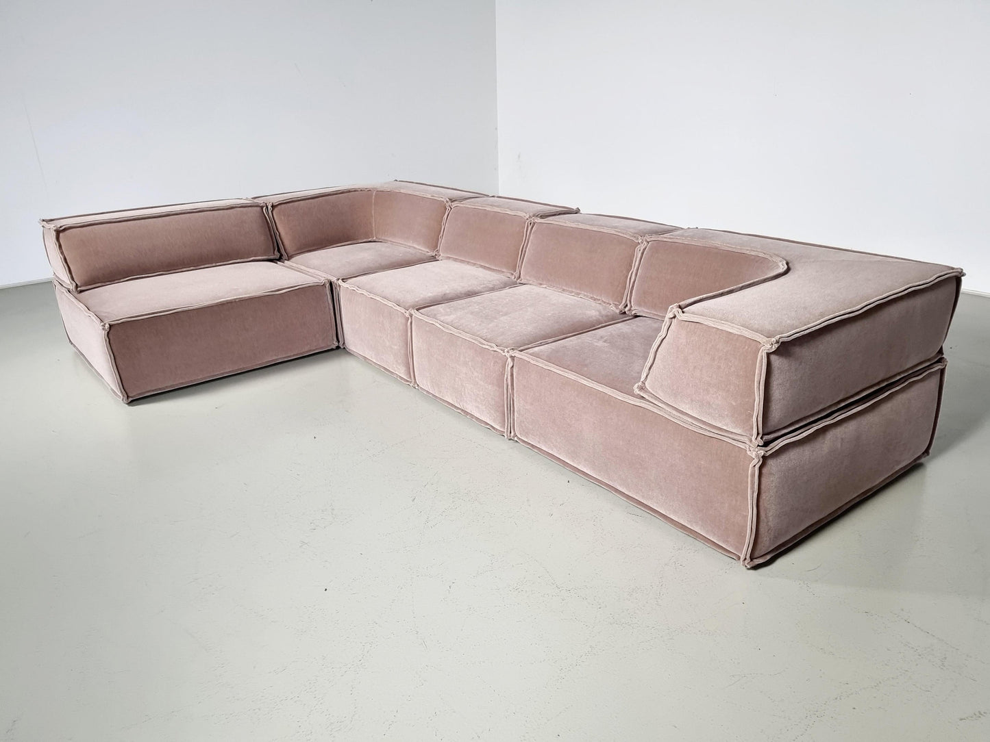 Cor Trio Sofa in Beige Mohair by Team Form Ag for Cor Furniture, 1970s Sofas