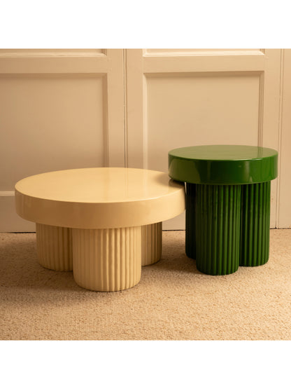 Cream and Green Nesting Tables Nesting Tables