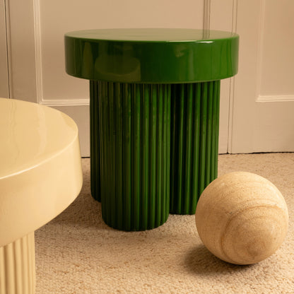Cream and Green Nesting Tables Nesting Tables
