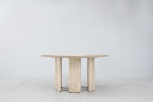 Crest Round Nude Dining Table by Sun at Six Dining Tables