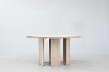 Crest Round Nude Dining Table by Sun at Six Dining Tables