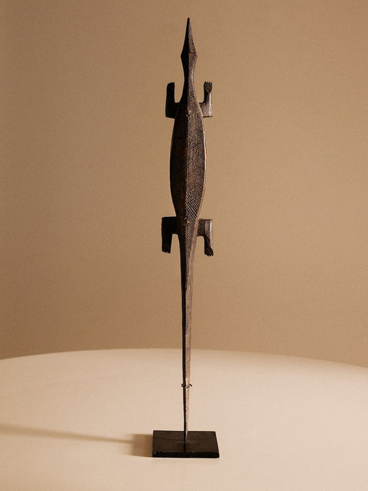 Crocodile Sculpture, Mali Africa Sculptures