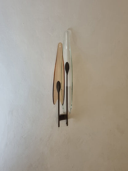 Dahlia Mod. 1461 Wall Sconce by Max Ingrand for Fontana Arte, 1955 Sconces