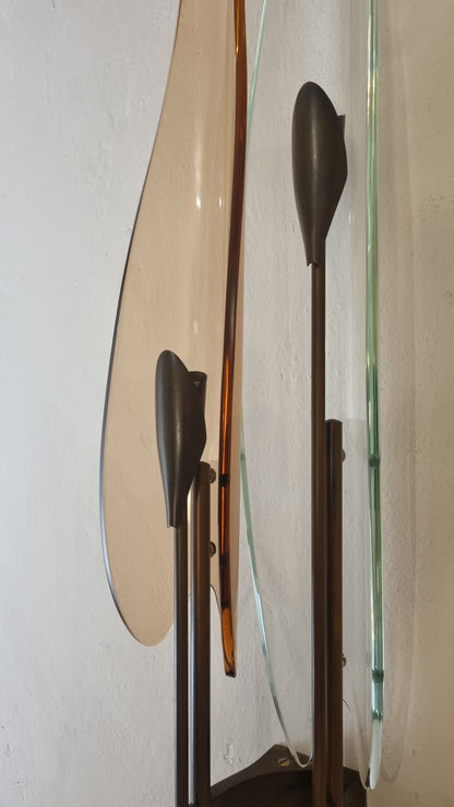Dahlia Mod. 1461 Wall Sconce by Max Ingrand for Fontana Arte, 1955 Sconces