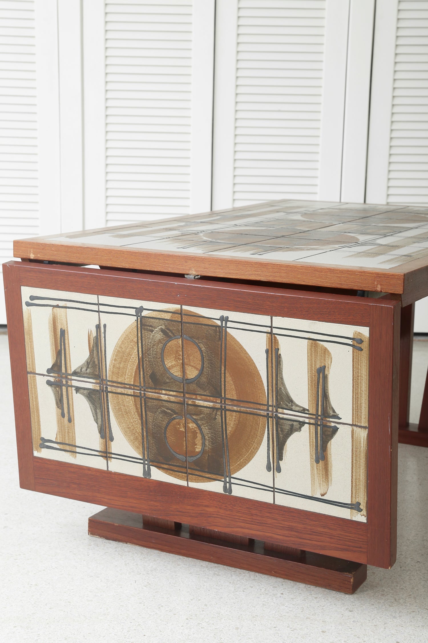Danish Tile-Top Dining Table Dining Tables