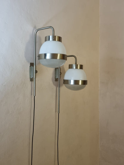 Delta Large Wall Sconces Designed by Sergio Mazza for Artemide, Italy 1960 Sconces