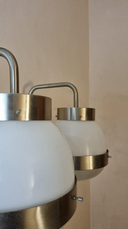 Delta Large Wall Sconces Designed by Sergio Mazza for Artemide, Italy 1960 Sconces