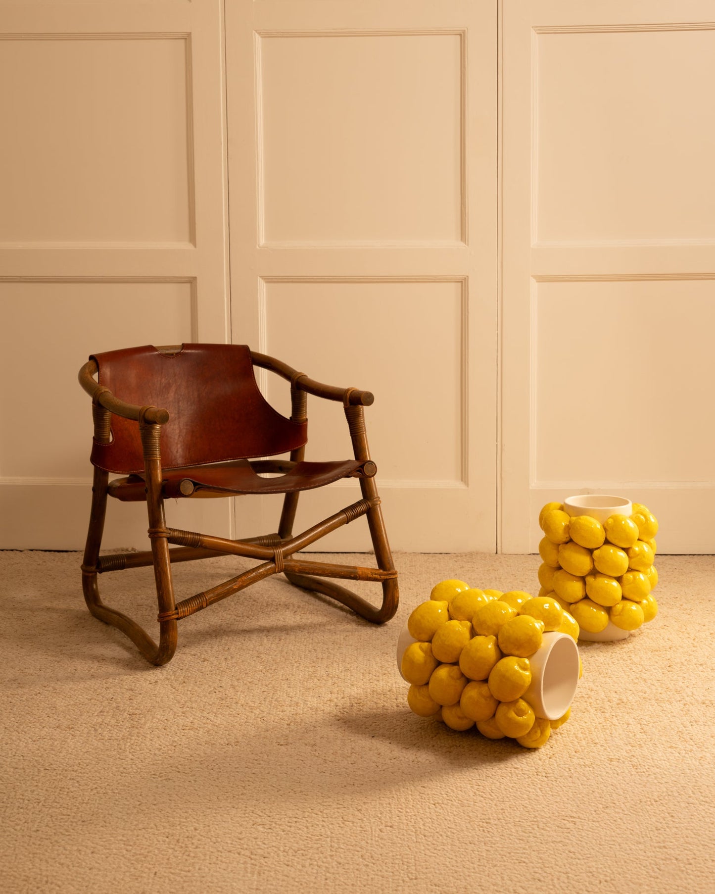 Rare Pair of "Manilla" Lounge Danish Chairs by Horsnaes, circa 1960 Chairs