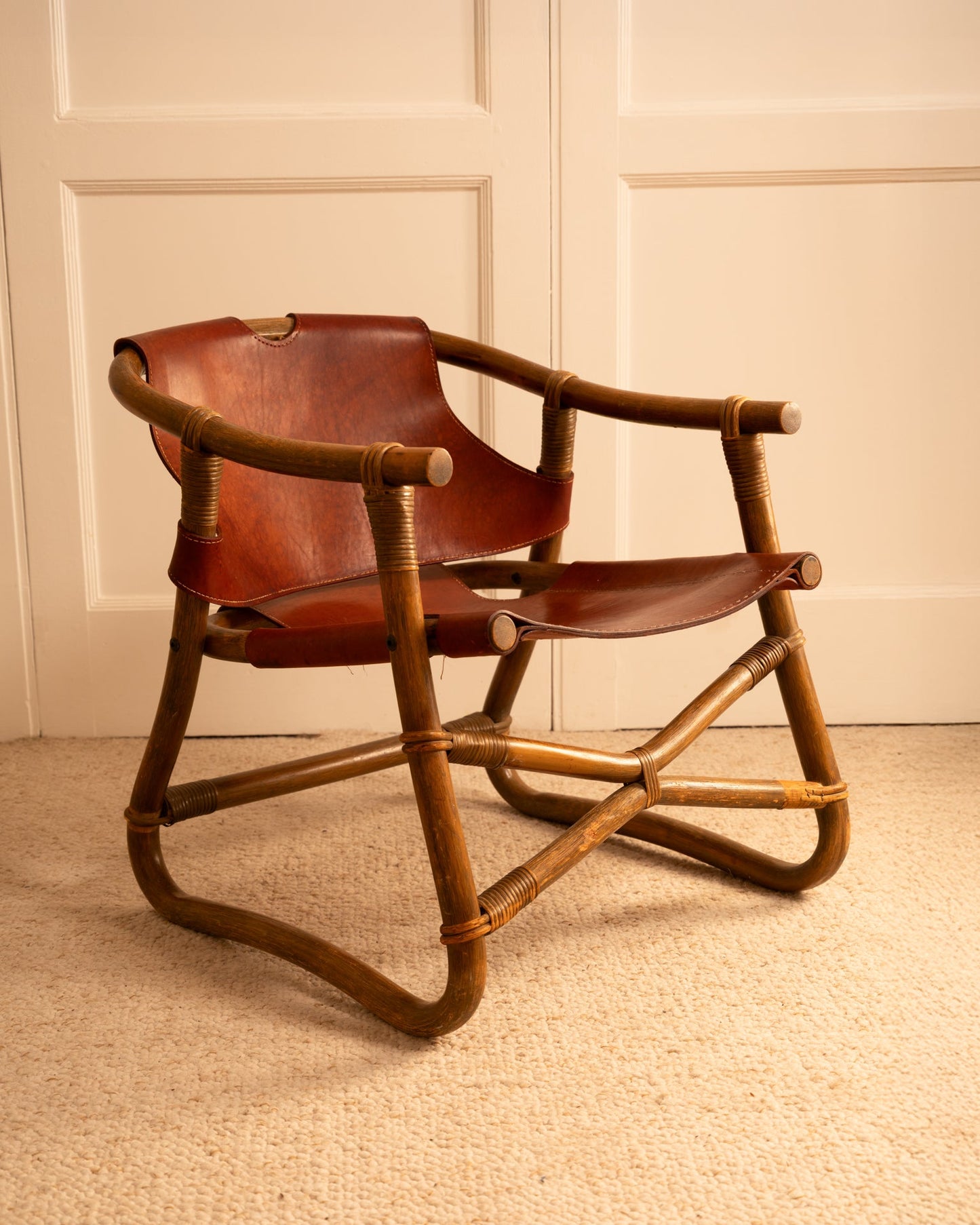 Rare Pair of "Manilla" Lounge Danish Chairs by Horsnaes, circa 1960 Chairs