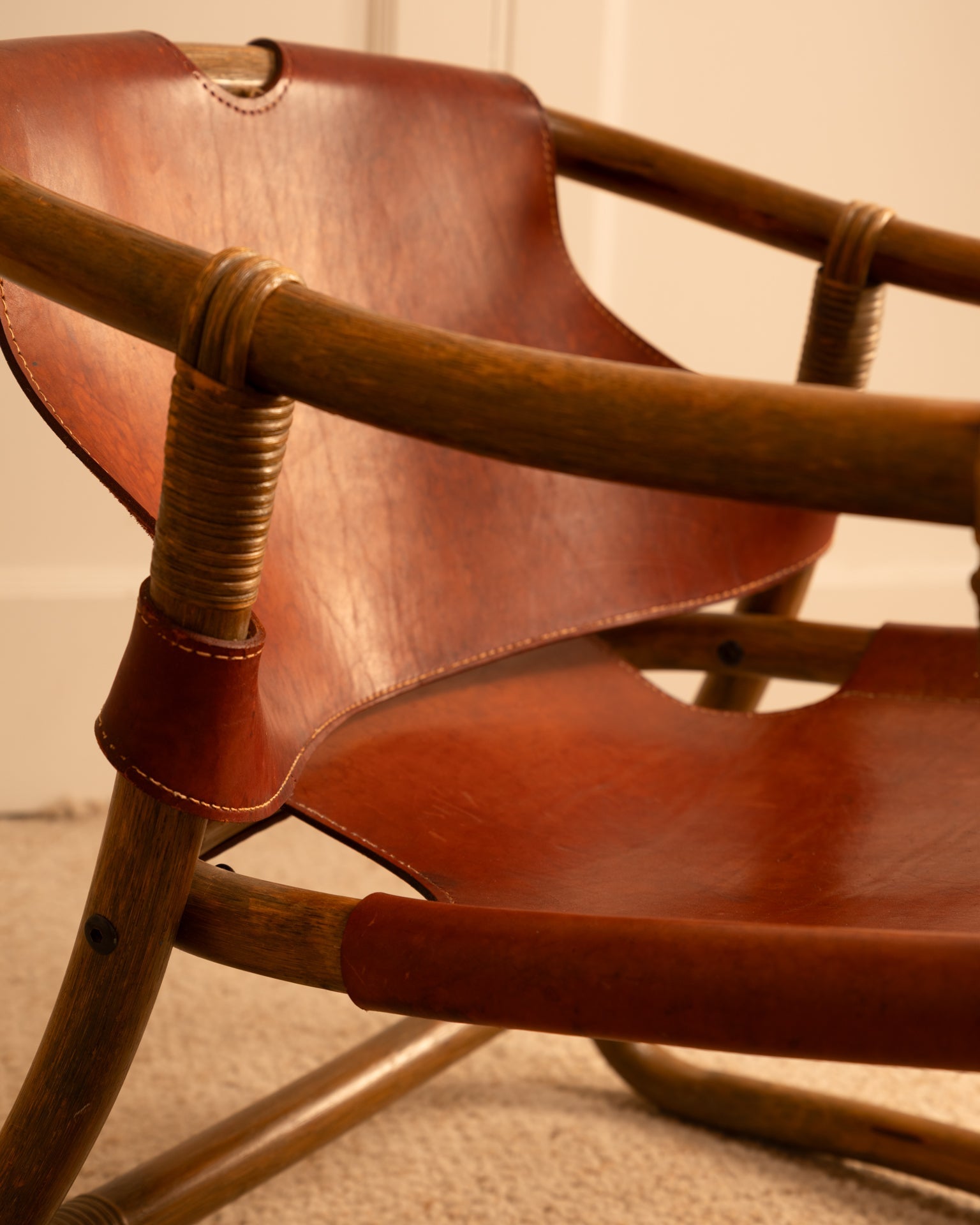 Rare Pair of "Manilla" Lounge Danish Chairs by Horsnaes, circa 1960 Chairs