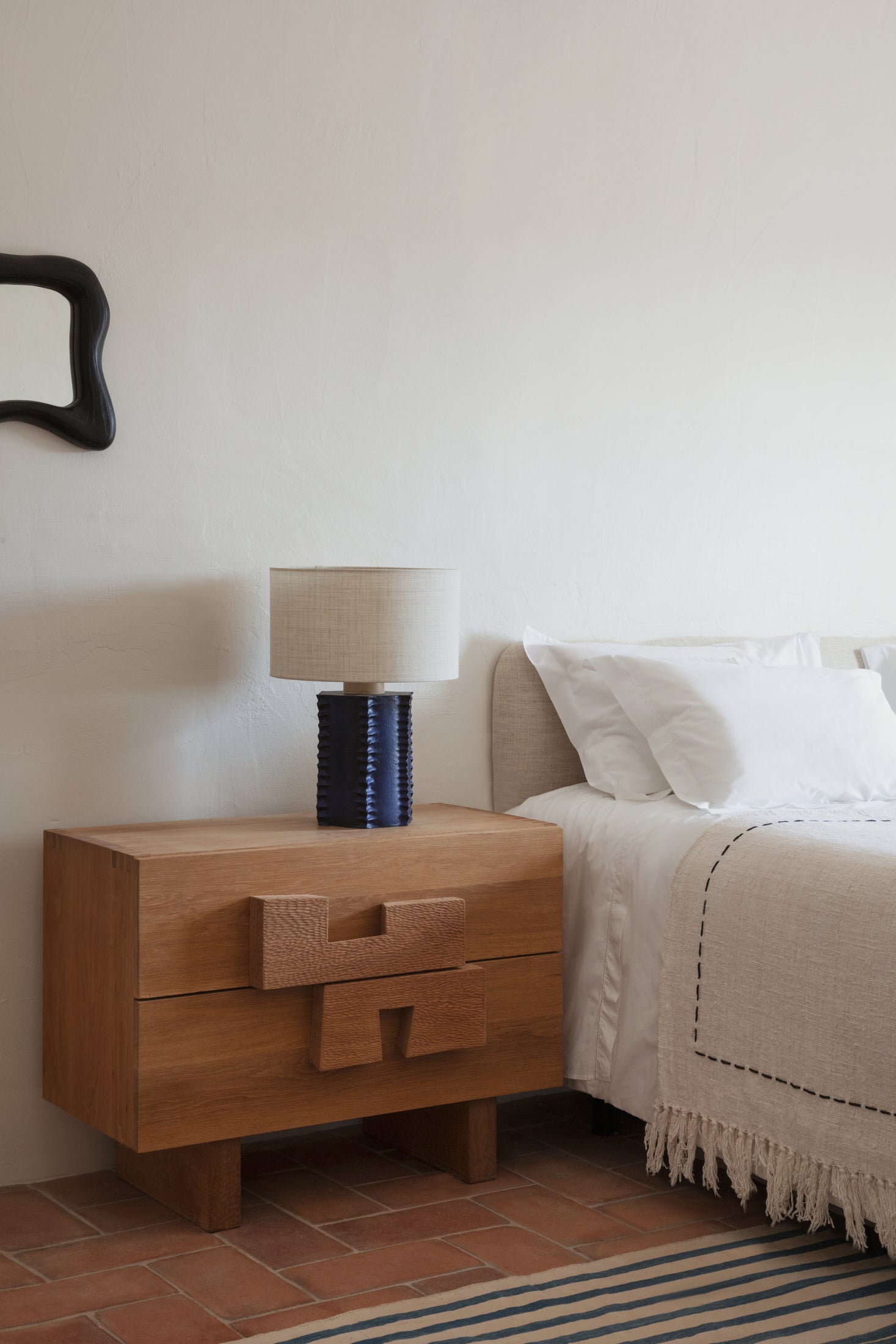 Douro Large Bedside Table in Oak Nightstands