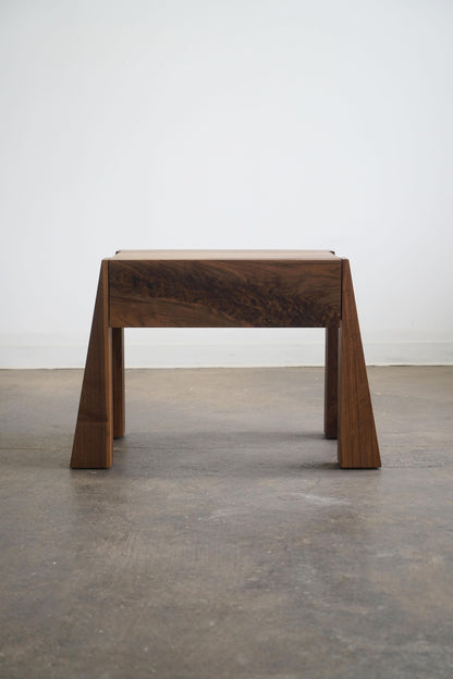 Dre Walnut Side Table by Last Workshop End Tables