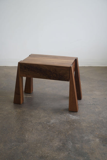Dre Walnut Side Table by Last Workshop End Tables
