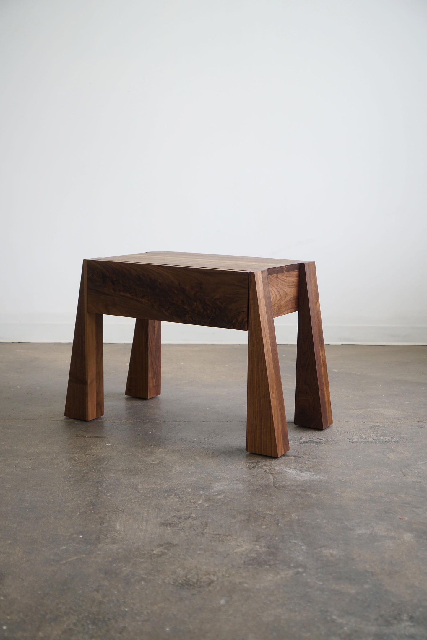Dre Walnut Side Table by Last Workshop End Tables
