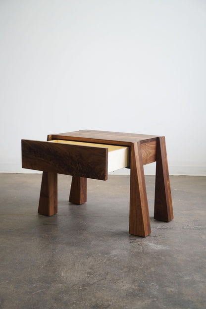 Dre Walnut Side Table by Last Workshop End Tables