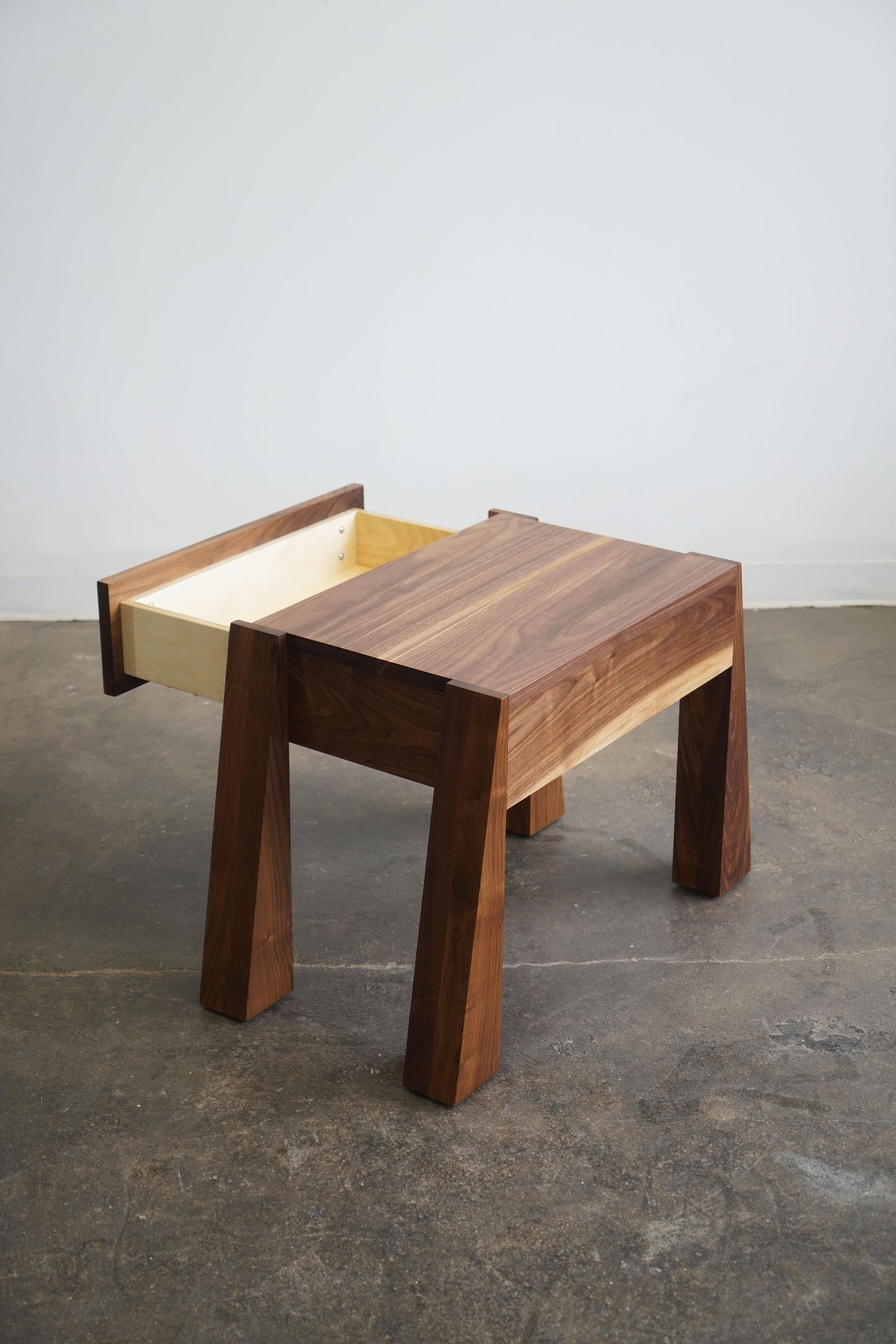 Dre Walnut Side Table by Last Workshop End Tables