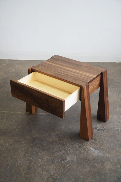 Dre Walnut Side Table by Last Workshop End Tables