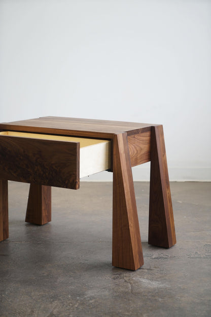 Dre Walnut Side Table by Last Workshop End Tables