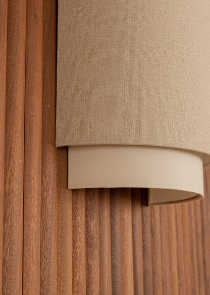 Duono Linen Sconce by Simone & Marcel Sconces