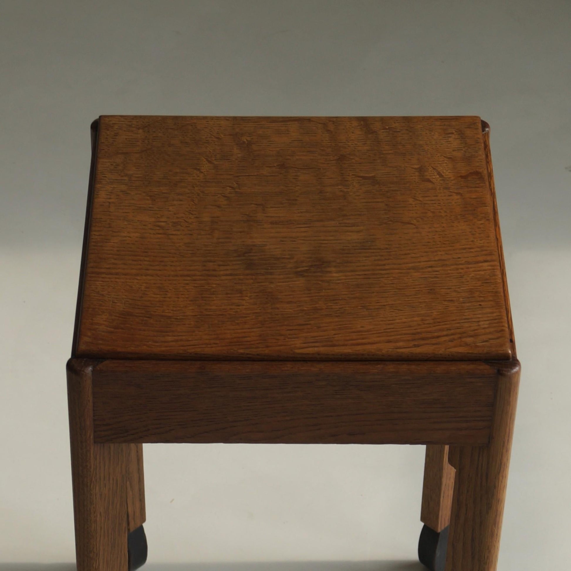 Dutch Art Deco Amsterdam School Accent Table with An Elegant Stance, 1920s End Tables