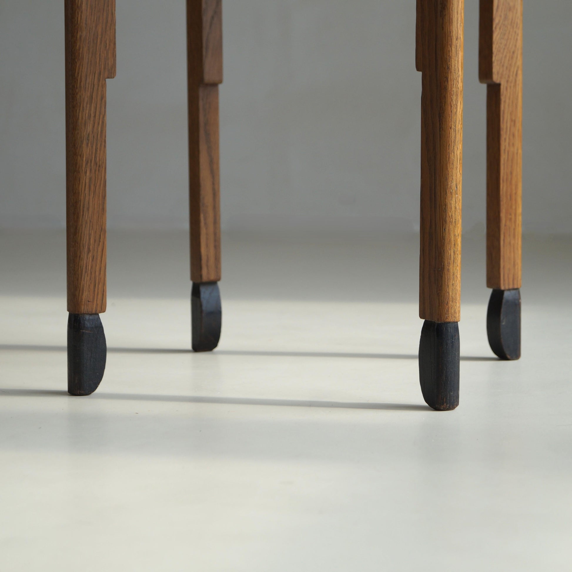 Dutch Art Deco Amsterdam School Accent Table with An Elegant Stance, 1920s End Tables