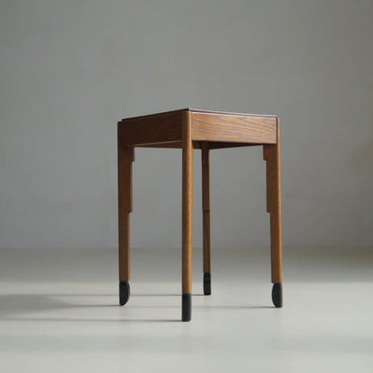 Dutch Art Deco Amsterdam School Accent Table with An Elegant Stance, 1920s End Tables