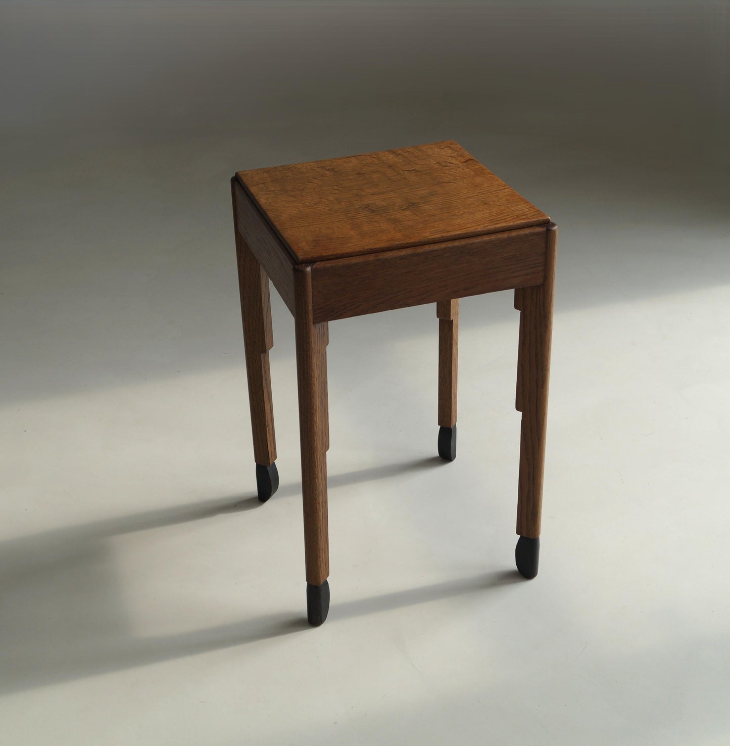 Dutch Art Deco Amsterdam School Accent Table with An Elegant Stance, 1920s End Tables
