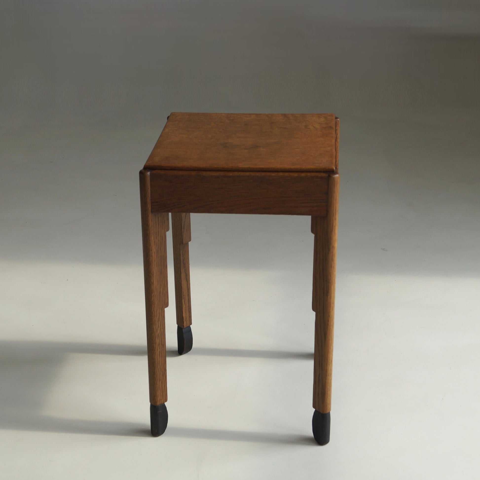 Dutch Art Deco Amsterdam School Accent Table with An Elegant Stance, 1920s End Tables