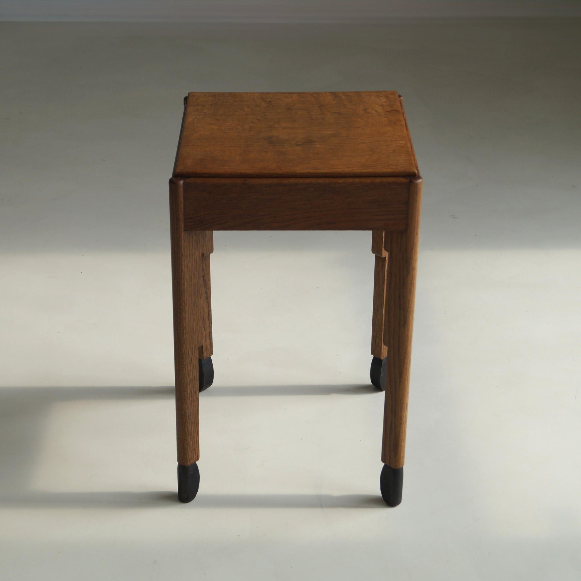 Dutch Art Deco Amsterdam School Accent Table with An Elegant Stance, 1920s End Tables