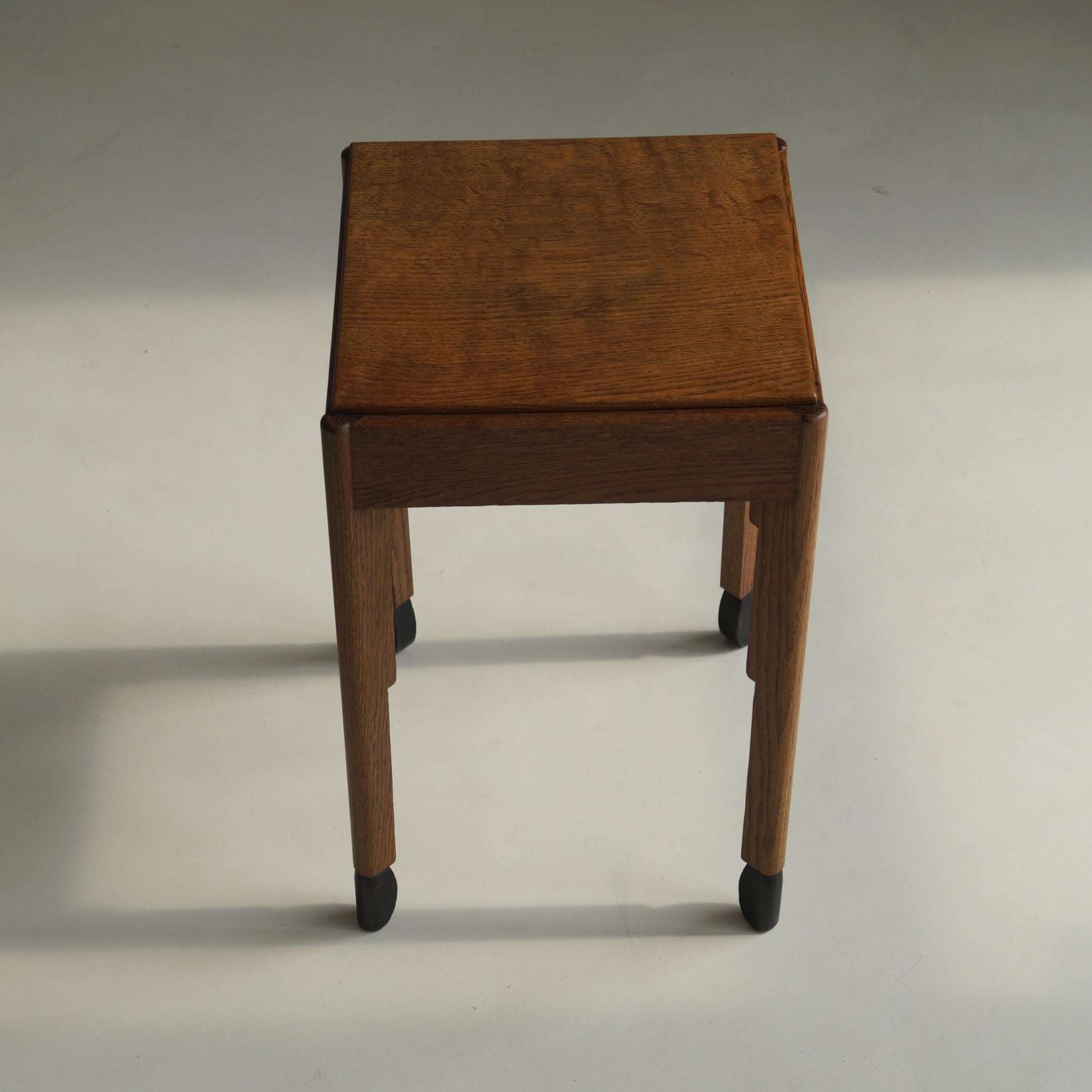 Dutch Art Deco Amsterdam School Accent Table with An Elegant Stance, 1920s End Tables