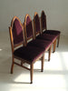 Dutch Art Deco Amsterdam School Dining Chairs, Set of 4 Dining Chairs